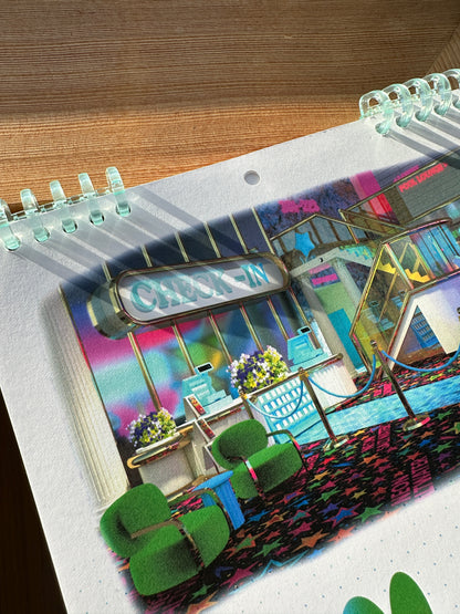 Neon Saltwater 2026 Calendar